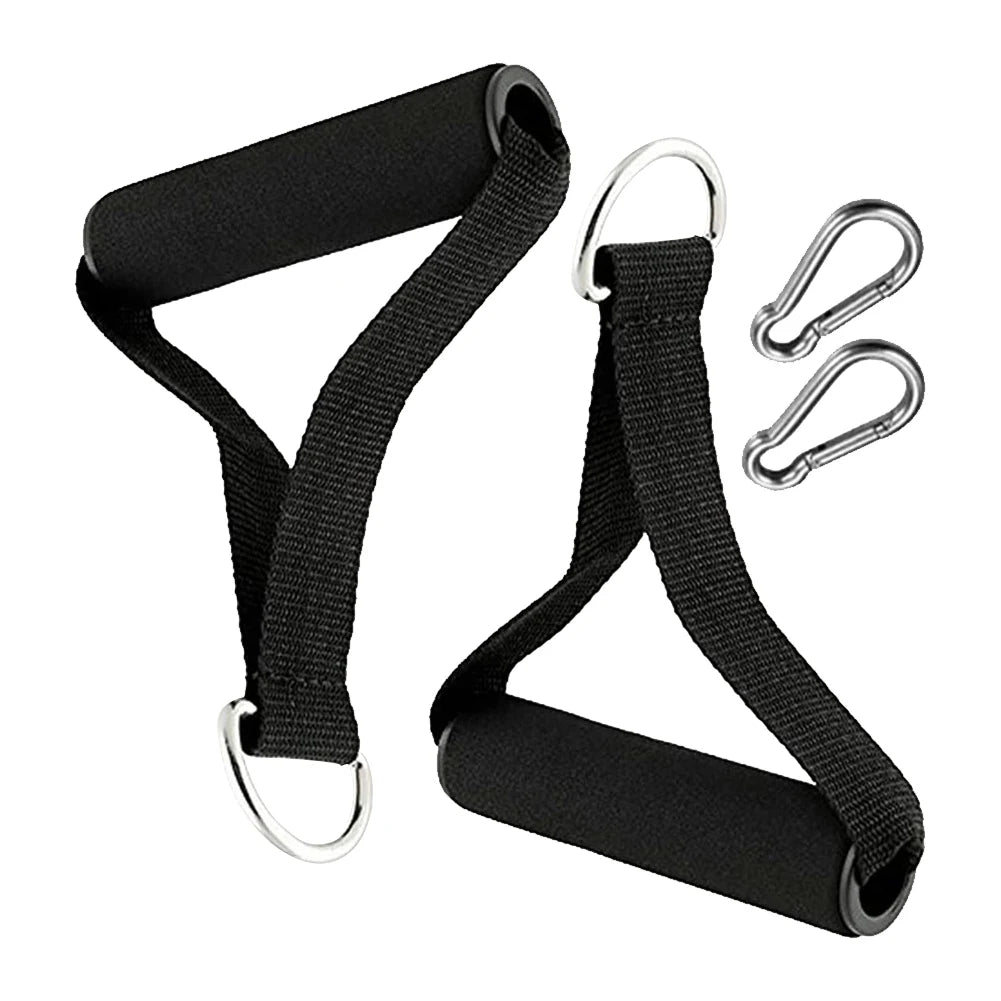 2Pcs Gym Resistance Bands Handles Fitness Band Sports Belt Grip Fitness Strap Attachment Grips for for Cable Machine Pulleys