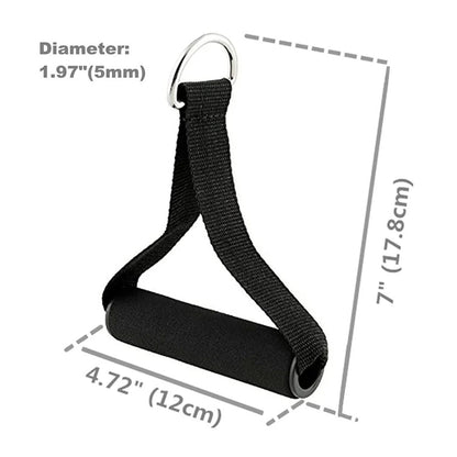 2Pcs Gym Resistance Bands Handles Fitness Band Sports Belt Grip Fitness Strap Attachment Grips for for Cable Machine Pulleys