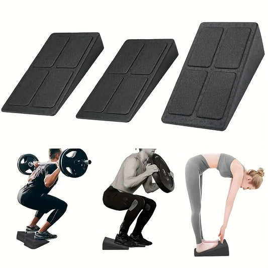 3Pcs/Set Yoga Bricks Squat Wedge Blocks Block Ramp Deadlift Slant Board Adjustable Non-Slip Calf Foot Stretcher For Exercise Gym