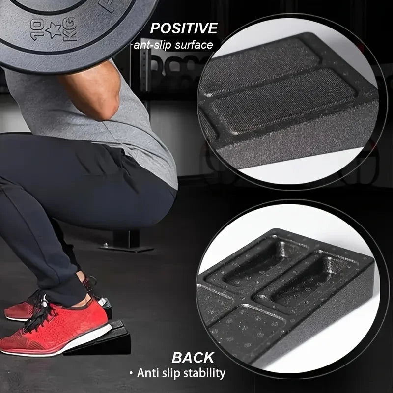 3Pcs/Set Yoga Bricks Squat Wedge Blocks Block Ramp Deadlift Slant Board Adjustable Non-Slip Calf Foot Stretcher For Exercise Gym