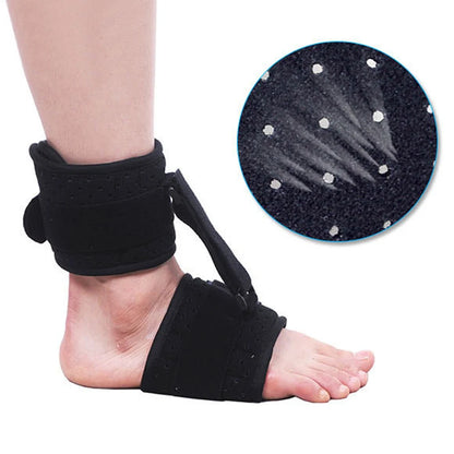 Adjustable Foot Drop Orthosis Brace Ankle Support with Plantar Fascia Support and Aluminum Strip Splint Reinforcement Tool