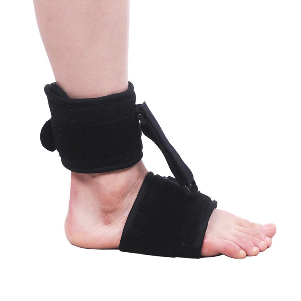 Adjustable Foot Drop Orthosis Brace Ankle Support with Plantar Fascia Support and Aluminum Strip Splint Reinforcement Tool