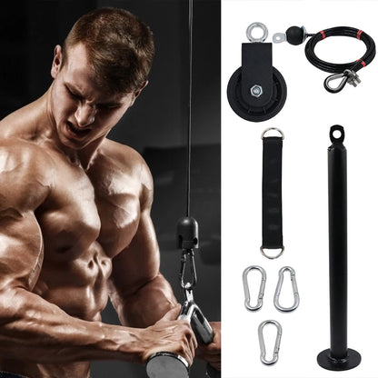 Exercise Rope Bar Chest Attachments with Pully Loading Pin Hanging Strap LAT Pull Down Attachment Fitness LAT Lift Pulley System