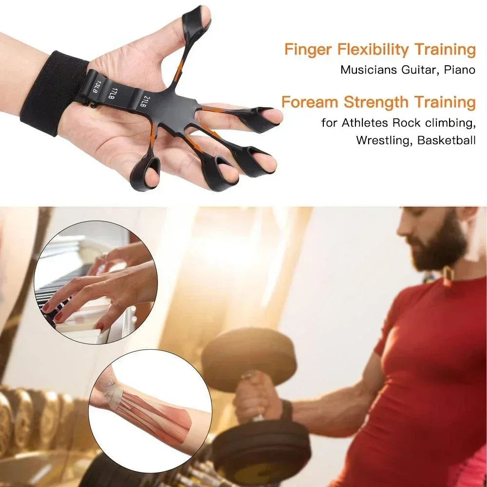 Grip Strength Trainer Men'S Professional Training Arm Hand Strength Rehabilitation Stress Reduction Wrist Count Adjustable Grips