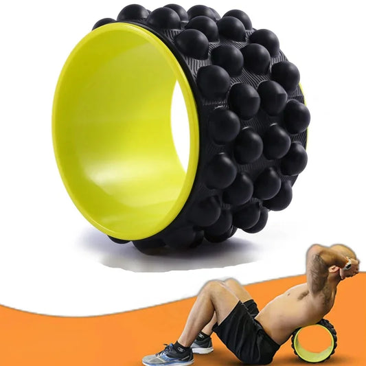 New Premium Foam Yoga Massage Roller Yoga Wheel Back Stretcher Back Massager For Back Pain Relief Gym Home Fitness Equipment