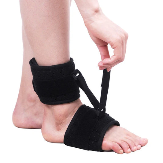 Adjustable Foot Drop Orthosis Brace Ankle Support with Plantar Fascia Support and Aluminum Strip Splint Reinforcement Tool