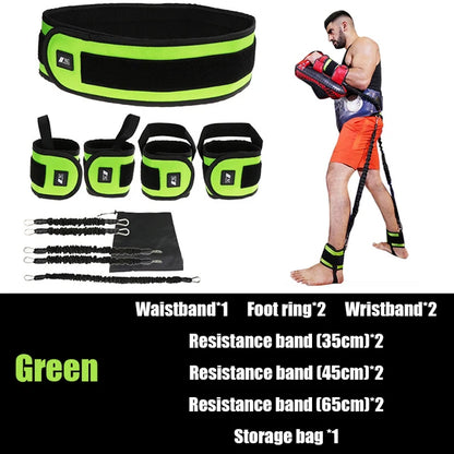 6/12pcs Resistance Band Boxing Training Bounce Pull Rope Full Body Exercise Home Gyms Workout Rubber Expander Fitness Equipment