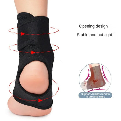 Wear Resistant Ankle Support Open Heel Ankle Protector Adjustable Fitness Sports Foot Protector Protect Ankle for Guard Sprains